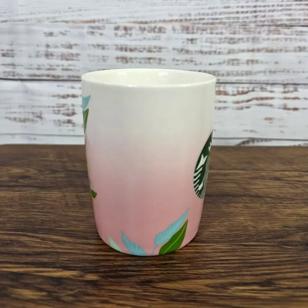 Starbucks Coffee Cup 2020 Pink Thankful Coffee/Tea 10 oz Ceramic